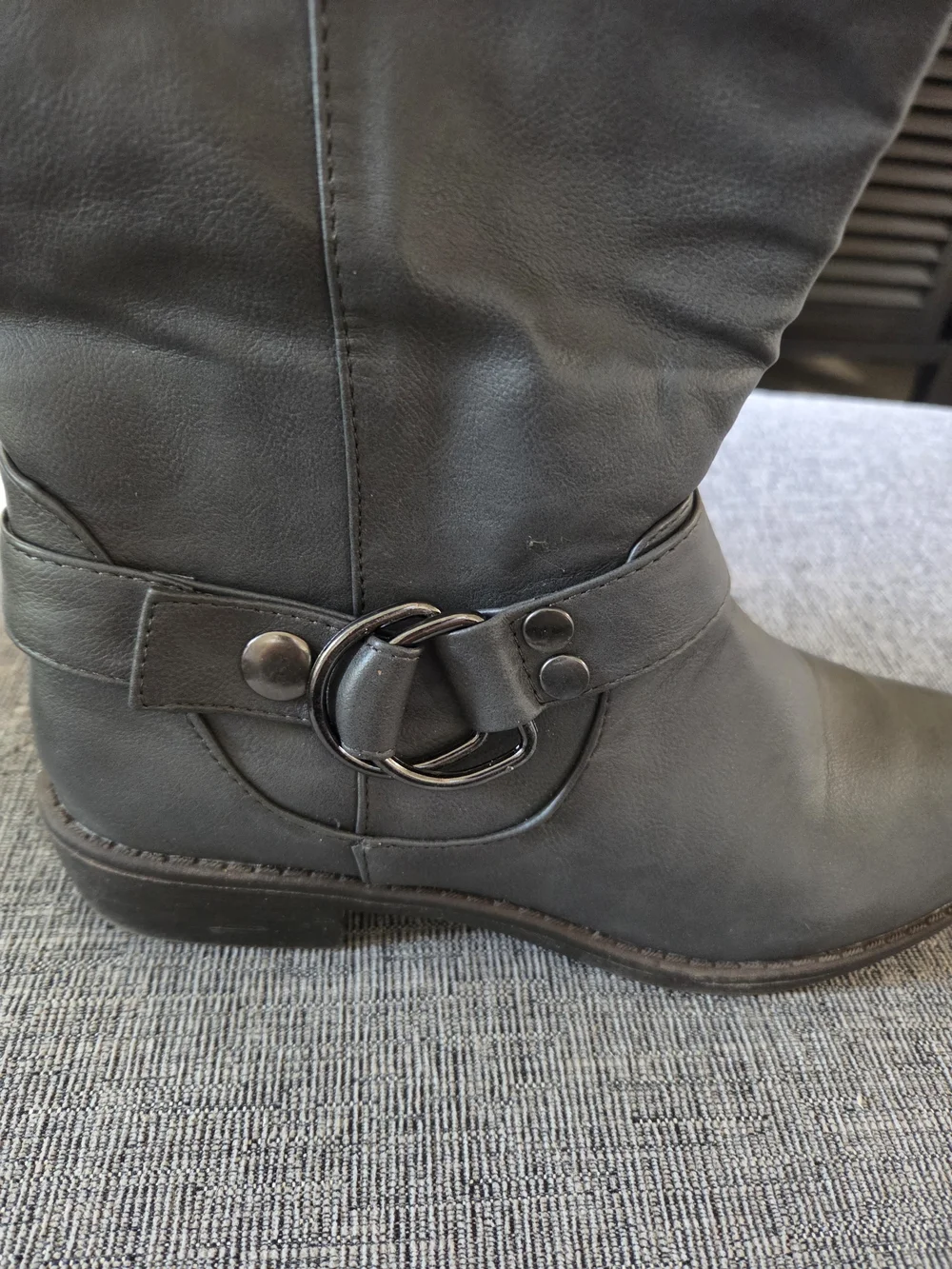 Machi Lily-5 Womens Gray Over-the-Knee Boots Size 7.5